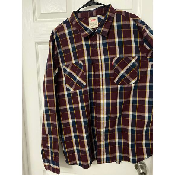 Levi’s plaid button down shirt size xxl - Picture 1 of 5